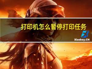 打印机怎么暂停打印任务