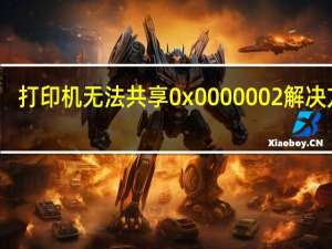 打印机无法共享0x0000002解决方法（打印机无法共享）