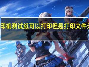 打印机测试纸可以打印但是打印文件无法打印（打印机测试）