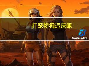 打宠物狗违法嘛
