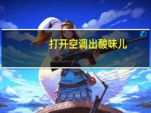 打开空调出酸味儿