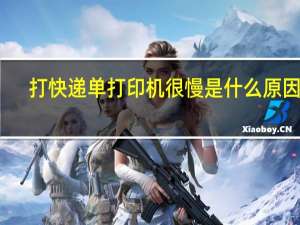 打快递单打印机很慢是什么原因呢（打快递单打印机）