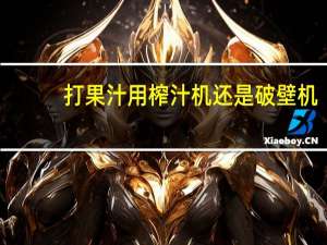 打果汁用榨汁机还是破壁机
