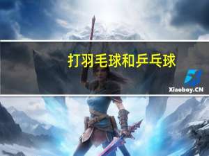 打羽毛球和乒乓球