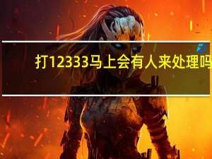 打12333马上会有人来处理吗