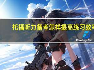 托福听力备考怎样提高练习效率