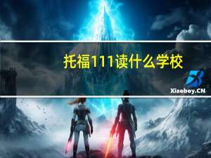 托福111读什么学校