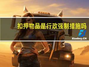 扣押物品是行政强制措施吗