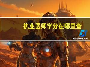 执业医师学分在哪里查