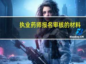 执业药师报名审核的材料