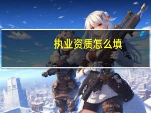 执业资质怎么填