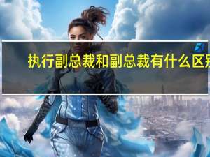 执行副总裁和副总裁有什么区别