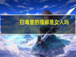 扫毒里的缅娜是女人吗（扫毒缅娜扮演者）