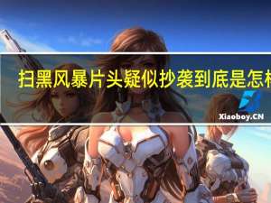扫黑风暴片头疑似抄袭 到底是怎样的