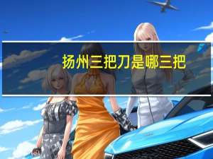 扬州三把刀是哪三把