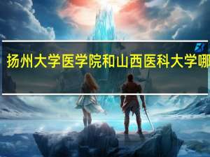 扬州大学医学院和山西医科大学哪个好