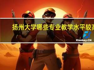 扬州大学哪些专业教学水平较高