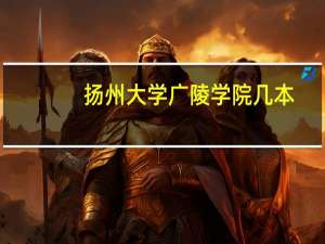 扬州大学广陵学院几本