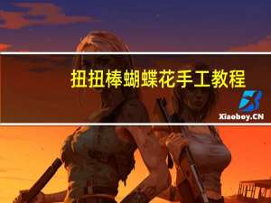 扭扭棒蝴蝶花手工教程