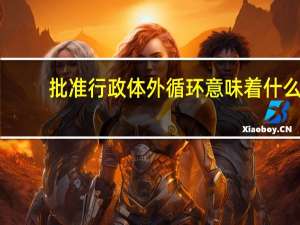 批准行政体外循环意味着什么？