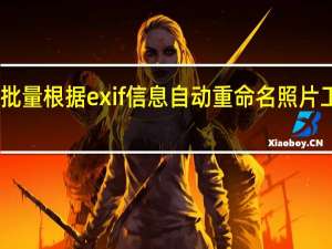 批量根据exif信息自动重命名照片工具 V1.0 绿色免费版（批量根据exif信息自动重命名照片工具 V1.0 绿色免费版功能简介）