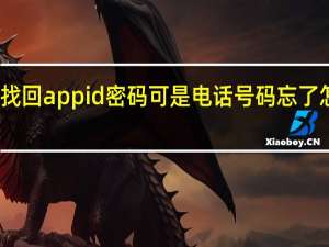 找回appid密码 可是电话号码忘了怎么办（app id密码找回）