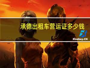 承德出租车营运证多少钱