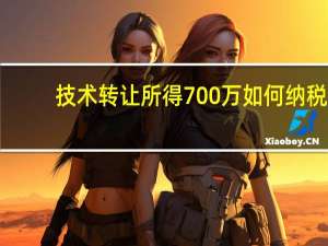 技术转让所得700万如何纳税