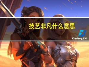 技艺非凡什么意思