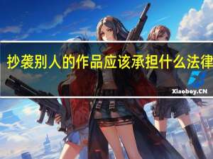 抄袭别人的作品应该承担什么法律责任