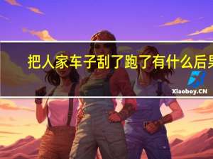 把人家车子刮了跑了有什么后果
