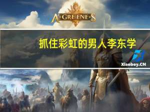 抓住彩虹的男人李东学（抓住彩虹的男人小说）