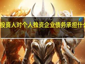 投资人对个人独资企业债务承担什么责任