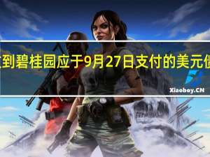 投资人称未收到碧桂园应于9月27日支付的美元债票息仍在宽限期内