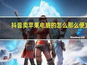 抖音卖苹果电脑的怎么那么便宜