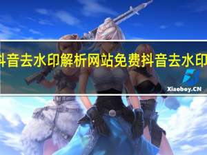 抖音去水印解析网站免费 抖音去水印的软件(抖音去水印解析在线网址)