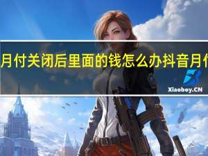 抖音月付关闭后里面的钱怎么办 抖音月付怎么关闭