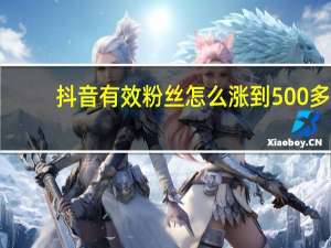 抖音有效粉丝怎么涨到500多 - 快手一块钱100个双击