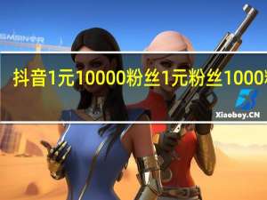 抖音1元10000粉丝 1元粉丝1000粉丝