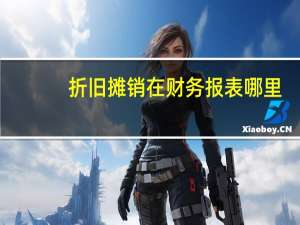 折旧摊销在财务报表哪里（折旧摊销）