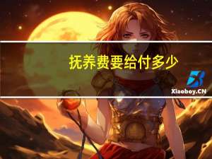 抚养费要给付多少