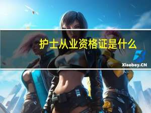 护士从业资格证是什么