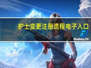 护士变更注册流程电子入口