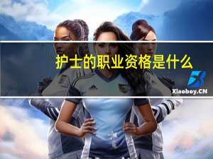 护士的职业资格是什么