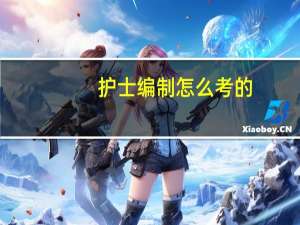 护士编制怎么考的