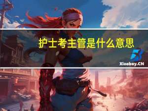 护士考主管是什么意思