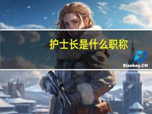 护士长是什么职称