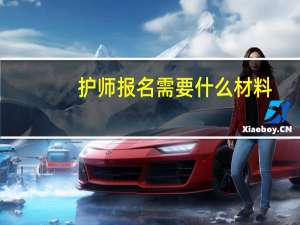 护师报名需要什么材料