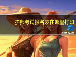 护师考试报名表在哪里打印