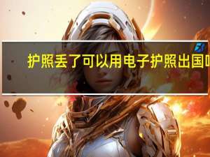 护照丢了可以用电子护照出国吗
